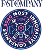 The seal for the Fast Company 2020 Most Innovative Companies award