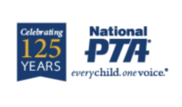 The National Parent-Teacher Association logo and tagline: "Every child. One voice."